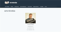 Desktop Screenshot of kivekas.fi