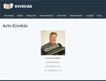 Tablet Screenshot of kivekas.fi